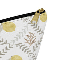 Lemon Tile Accessory Pouch w T-bottom in Gray
